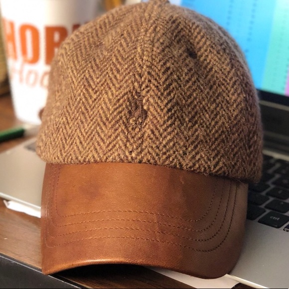 ralph lauren leather cap